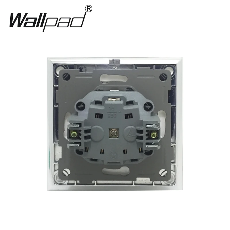 ЕС русский Стандартный розетка с когтями Wallpad белый Стекло Панель Schuko русской