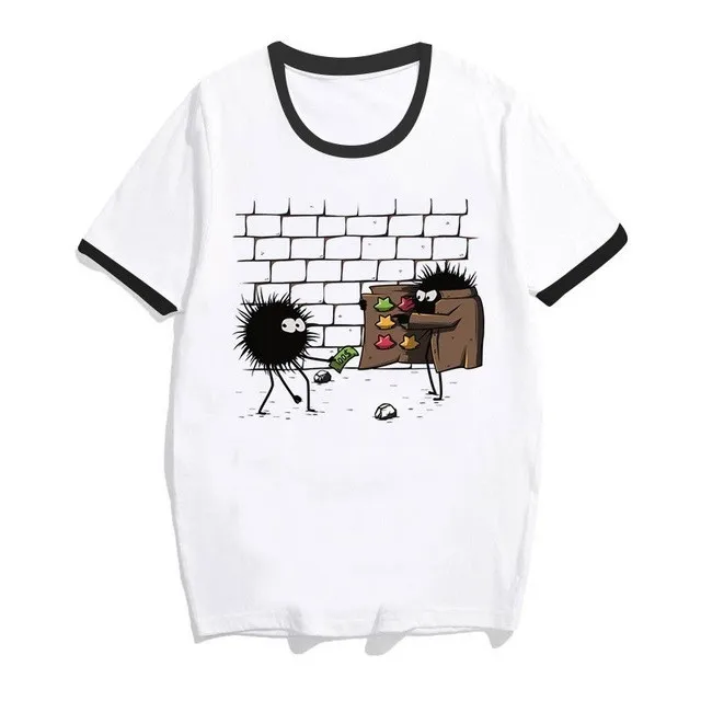 Totoro Spirit Out Футболка Женская Студия Ghibli femme японский аниме мультфильм футболка Miyazaki Hayao одежда женская kawaii