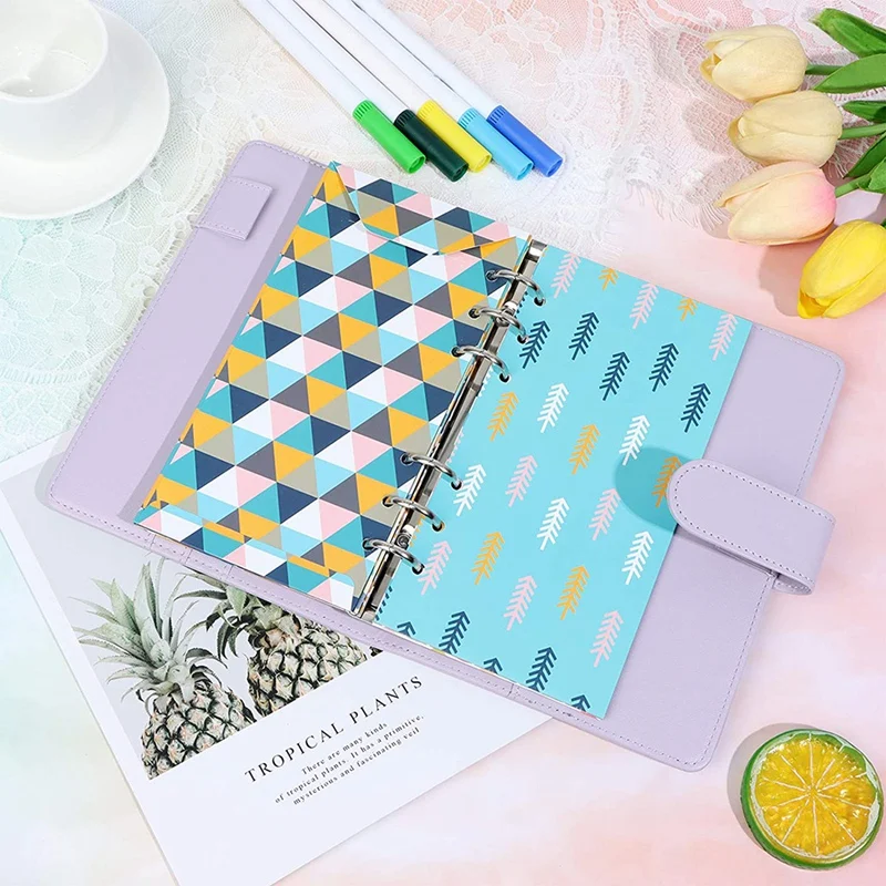 

28 PIECES PU Leather Budget Planner Organizer Binder Cash Envelope System for Budgeting Envelopes for Invoice Planners