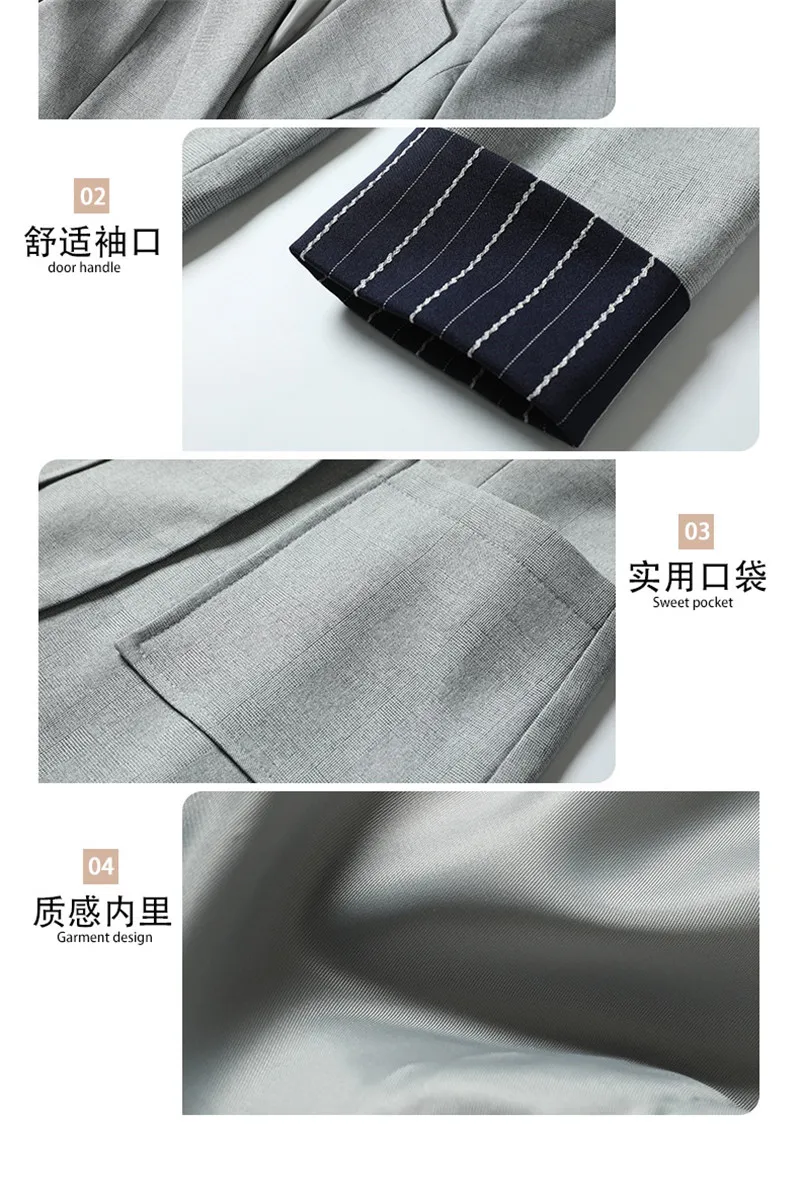 

Spring Autumn Suit Jacket Female 2021 New Korean Black Casual Fashion turn-up Sleeve Blazer Suits for Women Outerwear m525