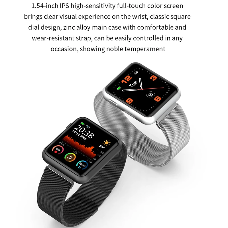 Здоровый Мониторинг Артериального Давления смарт браслет для мужчин пульсометр