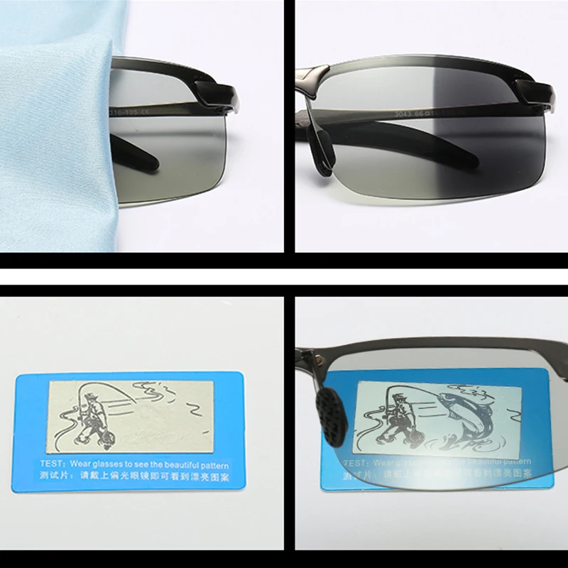 Поляризованные солнцезащитные очки HD для вождения из сплава с ночным видением