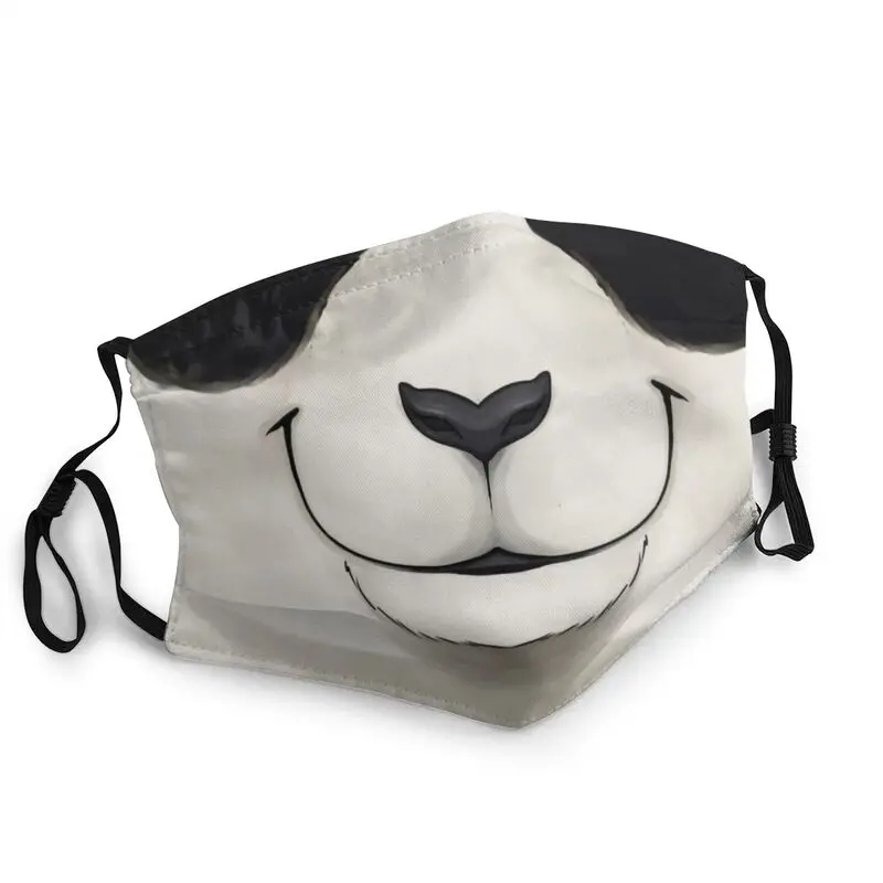 

Happy Panda Bear Breathable Mouth Face Mask Unisex Adult Animal Mask Anti Dust Protection Cover Respirator Mouth Muffle