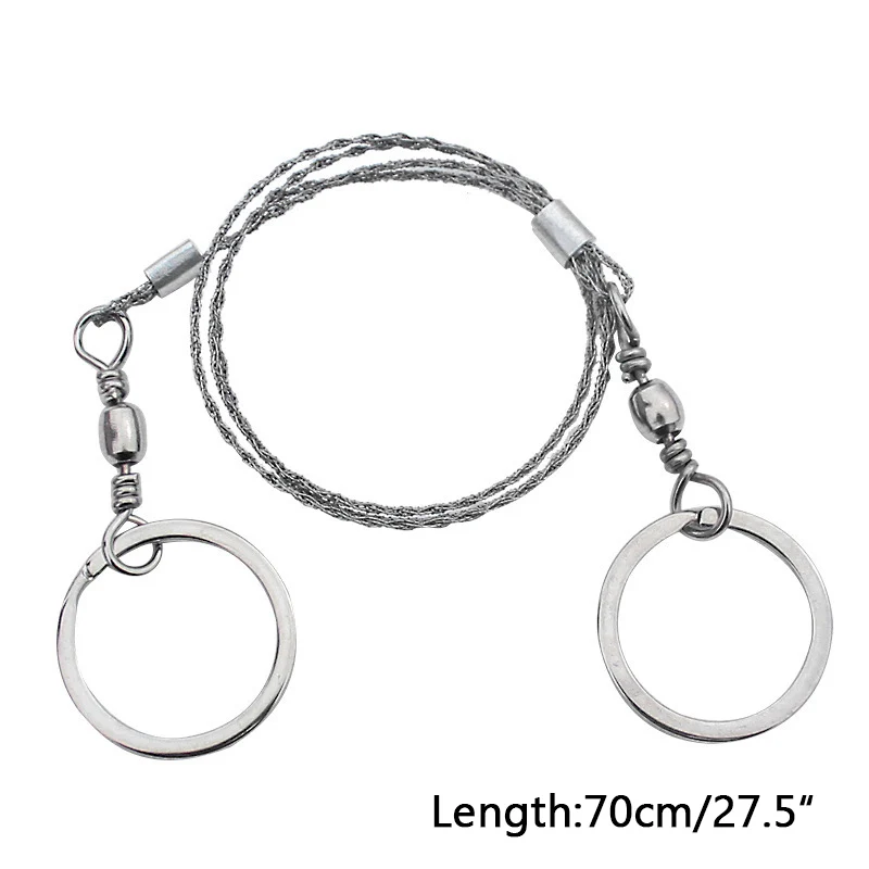 

Stainless Steel Chain Saw Safe Survival Fret Saw Emergency Outdoor Gear Wire Saw Portable Tool Camping Equipment