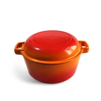 4 8l 26cm multifunctional enamel cast iron casserole with lid stew pot soup pot 3 5people use