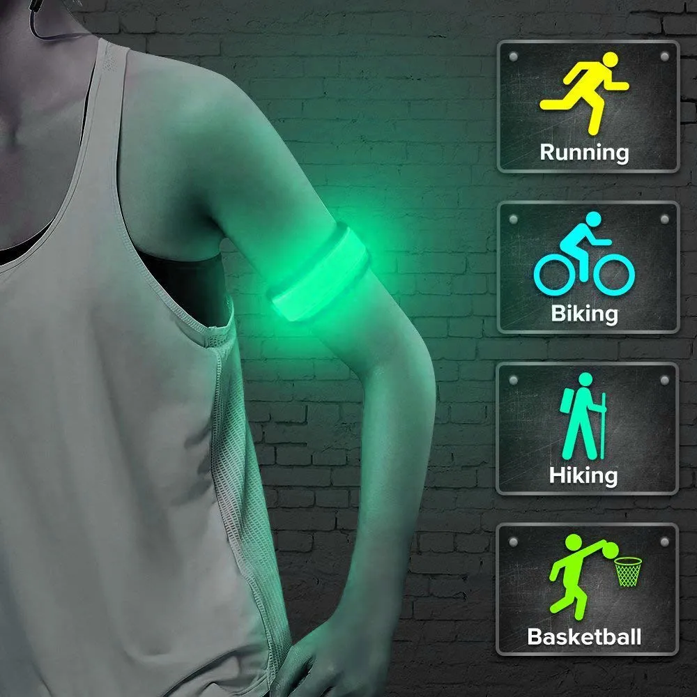 

Outdoor sports LED flashing glow bracelet wristband vocal concert party light up safety gym running bike light
