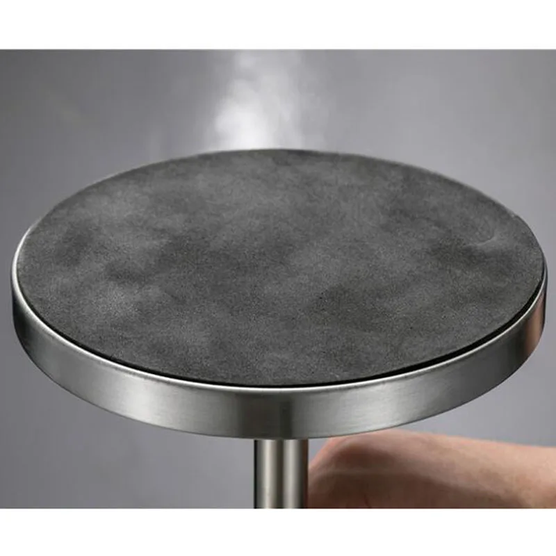 Серебряная Нержавеющая сталь телескопическая вращающаяся пепельница