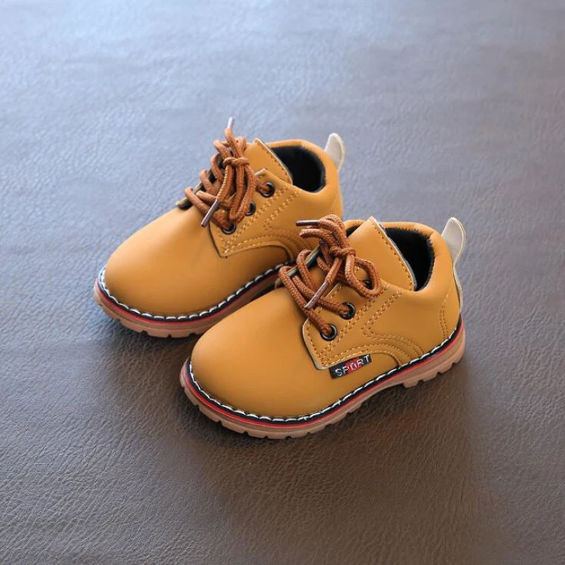 Классические детские ботинки в британском стиле кожаная обувь для мальчиков