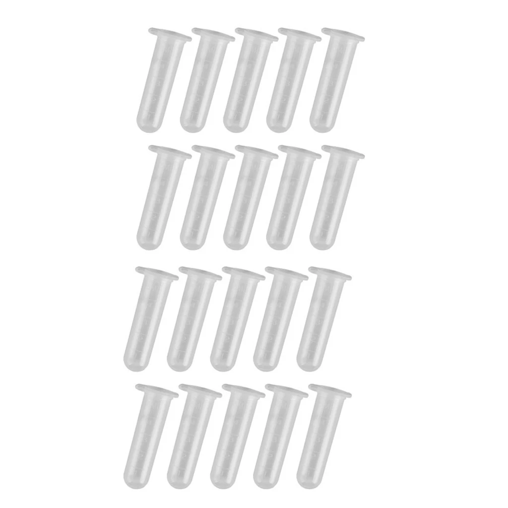 

20 Packs Clear Empty Centrifuge Test Tubes Perfume Makeup Containers