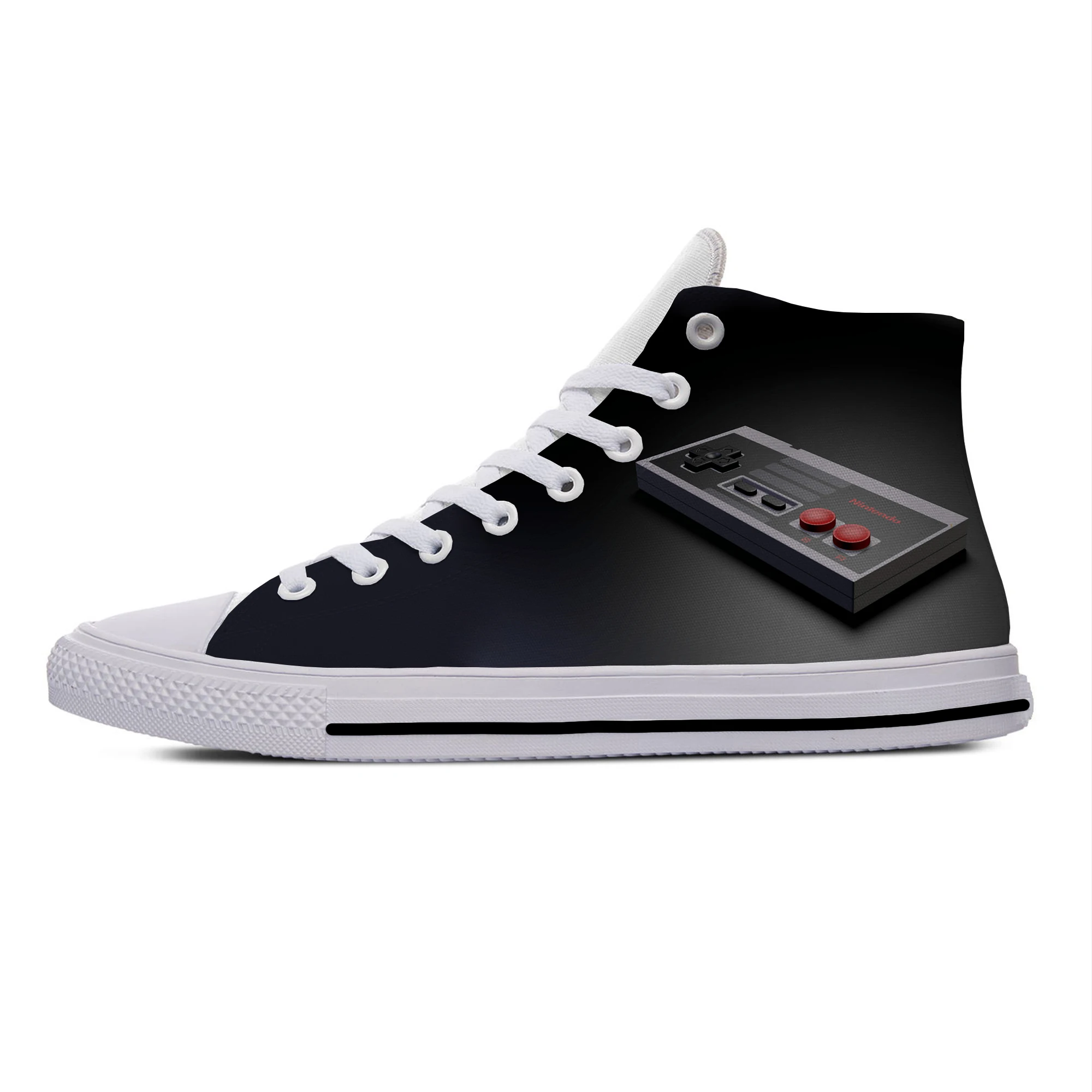 

Classic controller video game Fans gamer Fashion Casual Cloth Shoes High Top Lightweight Breathable 3D Print Men women Sneakers