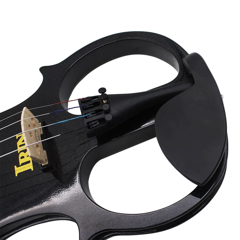 Профессиональный 4/4 Электрический телефон с черной скрипкой струнный инструмент