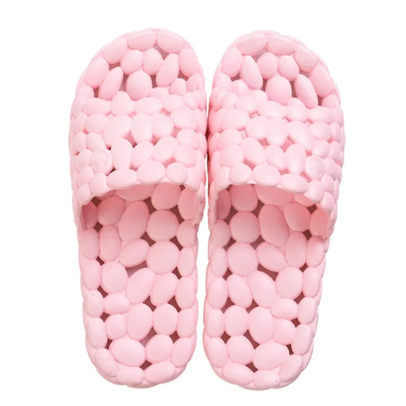 

Bathroom Slippers Men Summer Massage Couple Home Slippers Soft Sole Non-slip Gray Slides Beach Shoes Slipper Male Sandals