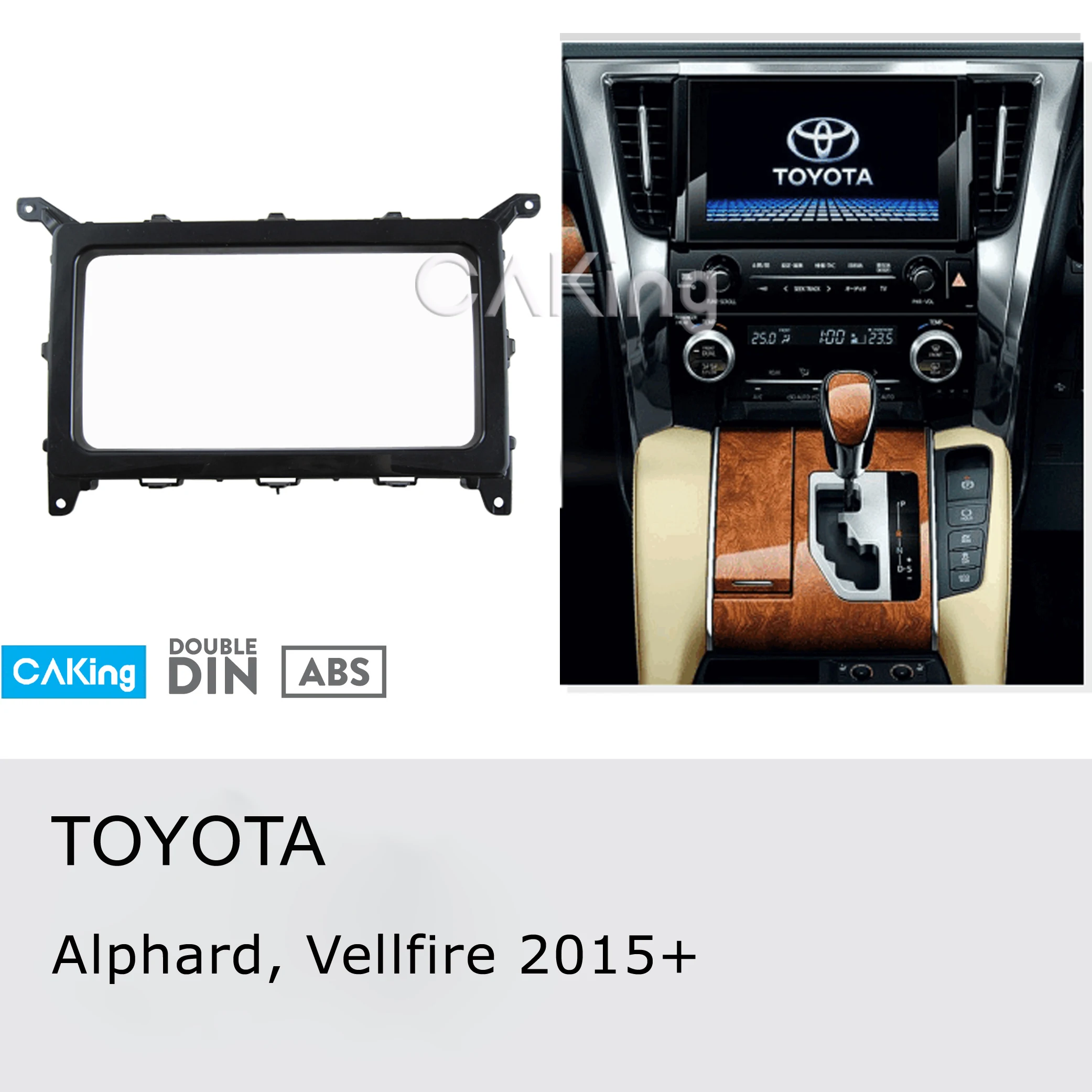 Автомобильная радиопанель Fascia Для Toyota Alphard Vellfire 2015 + комплект для приборной