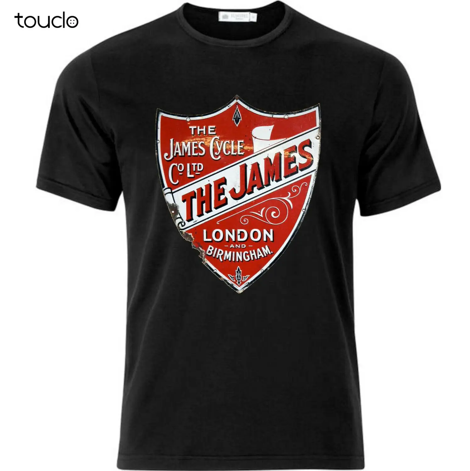 

New James Motorcycle Company Vintage Style T Shirt Black Unisex T-Shirt S-5Xl
