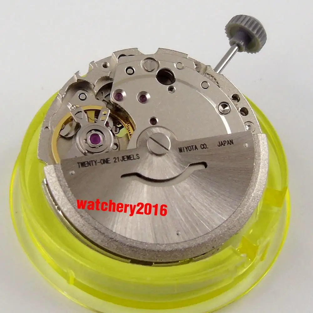 

21 Jewels Miyota 8215 821A Hack Second Stop Date Window Automatic Mechanical Movement Watch Accessories M11