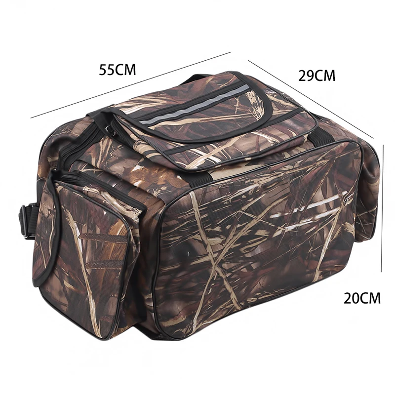 

Fishing Bag Outdoor Shoulder Bags Large Capacity Multinational Fishing Tackle Reel Lure Pack Adjustable Waterproof Fishing Bag