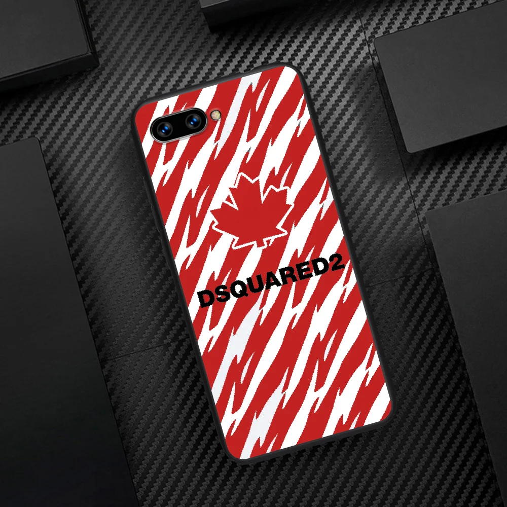 

DSQ2 D2 Fashion Trend Brand Phone Case Cover Hull For HUAWEI Honor 6A 7A 7C 8 8A 8S 8x 9 9x 10 10i 20 Lite Pro black Hoesjes Tpu
