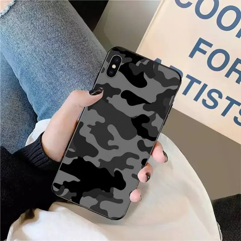 

Military Army Camo Camouflage Pattern Phone Case for iPhone 11 12 pro XS MAX 8 7 6 6S Plus X 5S SE 2020 XR mini