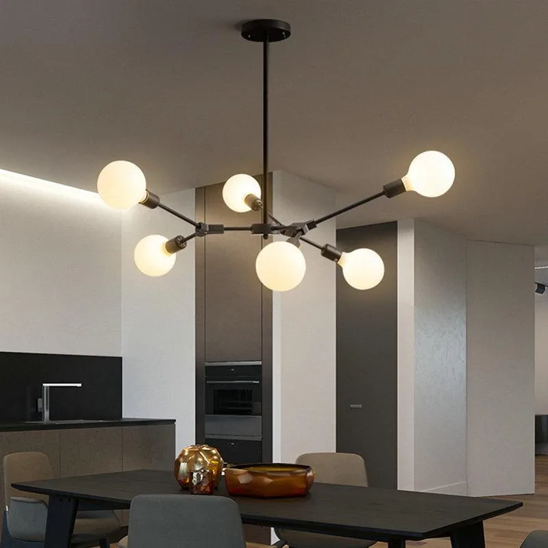 Волшебные фасоли молекулярные фойе люстры в форме дерева Креативный дизайн