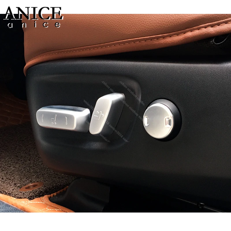 

Carbon fiber color Seat Adjust Button Case for toyota Highlander Kluger 2014-2019