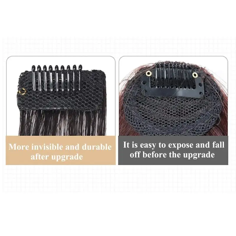 

JINKAILI Synthetic wig Human Hair Bangs For Clip in Human Hair Extensions