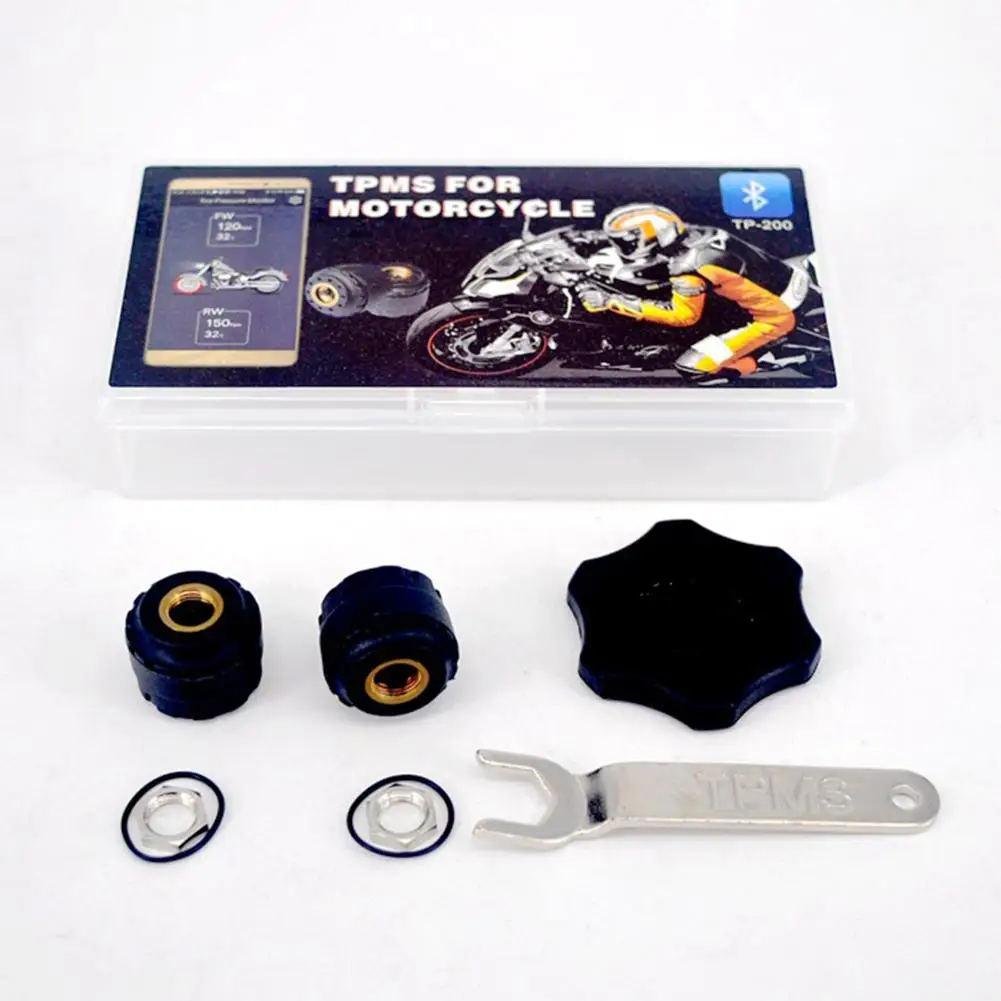Беспроводная система мониторинга давления в мотоциклетных шинах с Bluetooth внешние