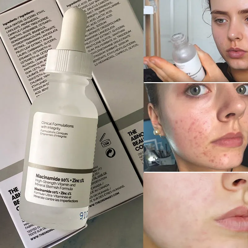 

Ordinary Niacinamide 10% + Zinc 1% High Mineral Essence Face Primer Whitening Moisturizing Shrink Pores Anti-Acne Facial Serum