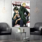 Постер персонажа Леви Аккермана из аниме атака на Титанов, печать на холсте комиксов, главный герой, Настенная картина, декор для комнаты и дома