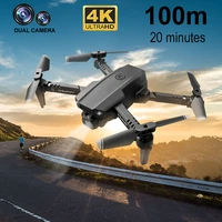 xt6 mini drone with 4k hd double camera wifi fpv air pressure altitude hold foldable quadcopter rc drone kid toys gift