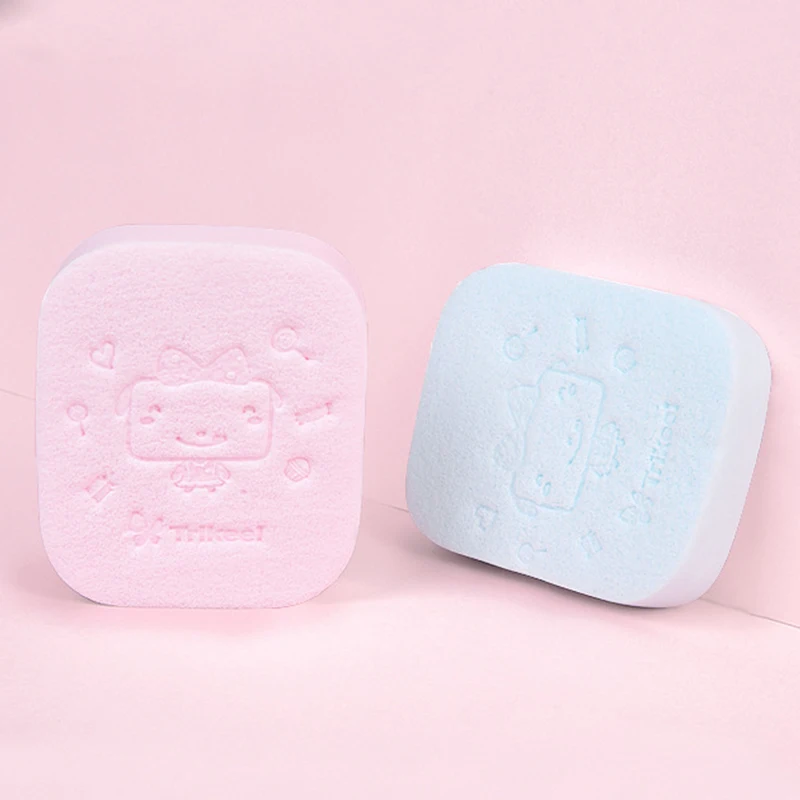 1 шт. 2 цвета натуральная водоросли очищающая смывающая губка для лица модные