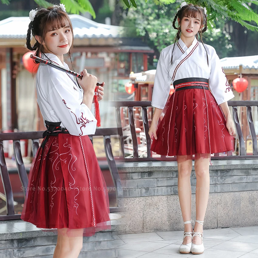 Hanfu Традиционный китайский костюм для женщин и мужчин династии Тан праздничный