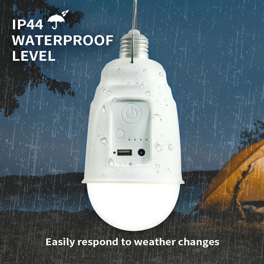 Портативная светодиодная лампа светодиодный заряжаемая с питанием от солнечной