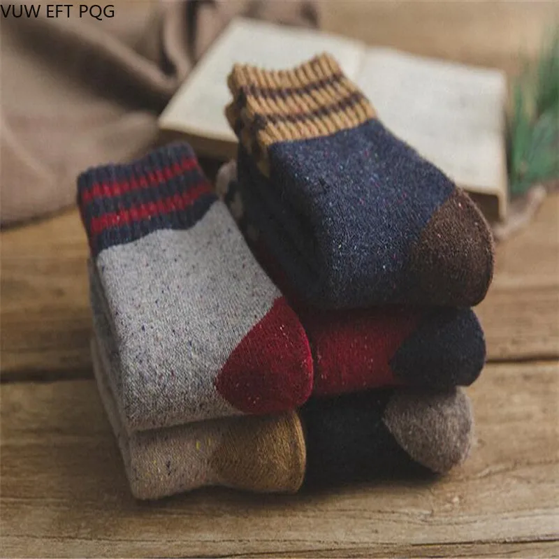 Socks Women Kawaii Vintage Girl Solid Color Striped Autumn and Winter Socks To Keep Warm