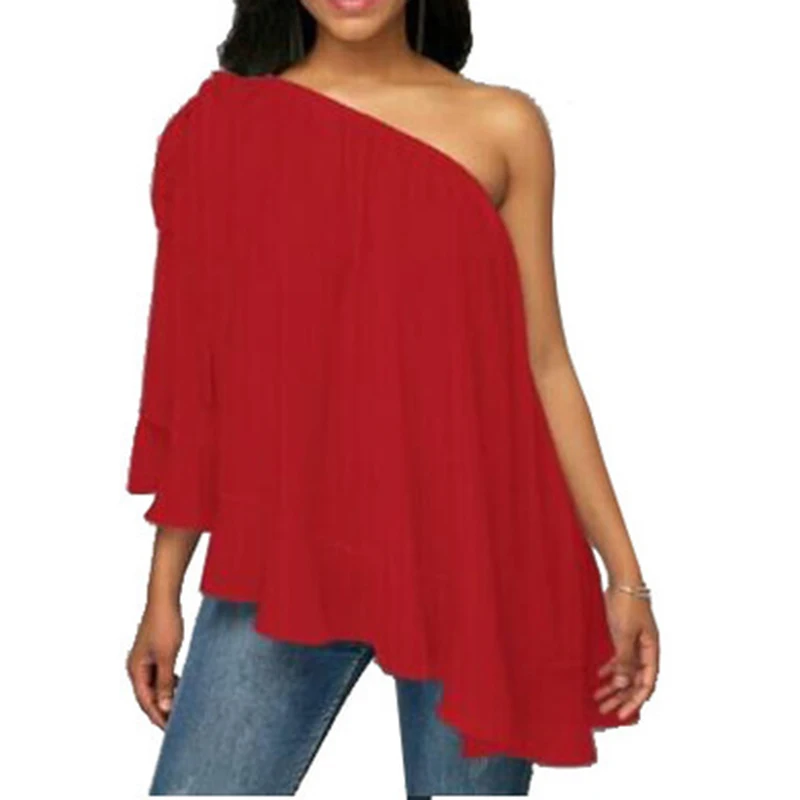 Повседневные однотонные женские свободные топы сексуальные блузки без рукавов с