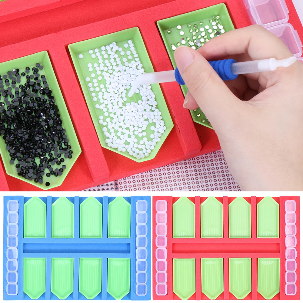 Лоток с несколькими лотками лоток для алмазной живописи органайзер хранения