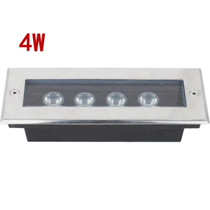 

(3 шт./Лот) L200 * W80 * H60 мм Прямоугольный 4*1 Вт светодиодный подземный светильник, светодиодный садовый светильник IP67