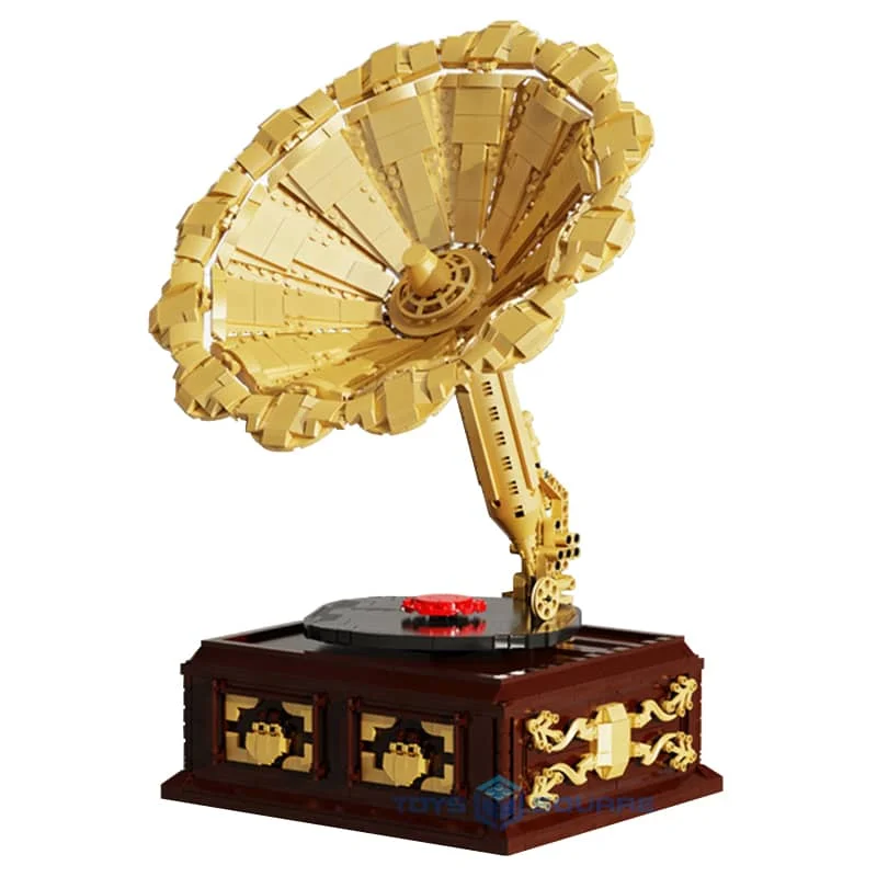 

Model Building Blocks The 1688PCS Music Box Phonograph MOC Bricks Set Gifts Educational Toys For Children