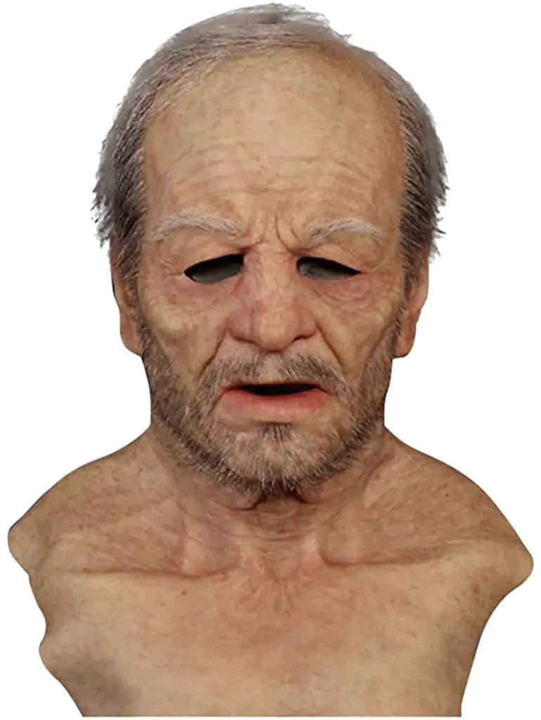 

Маска для пожилых людей, реалистичные декоративные маски для Хэллоуина для взрослых