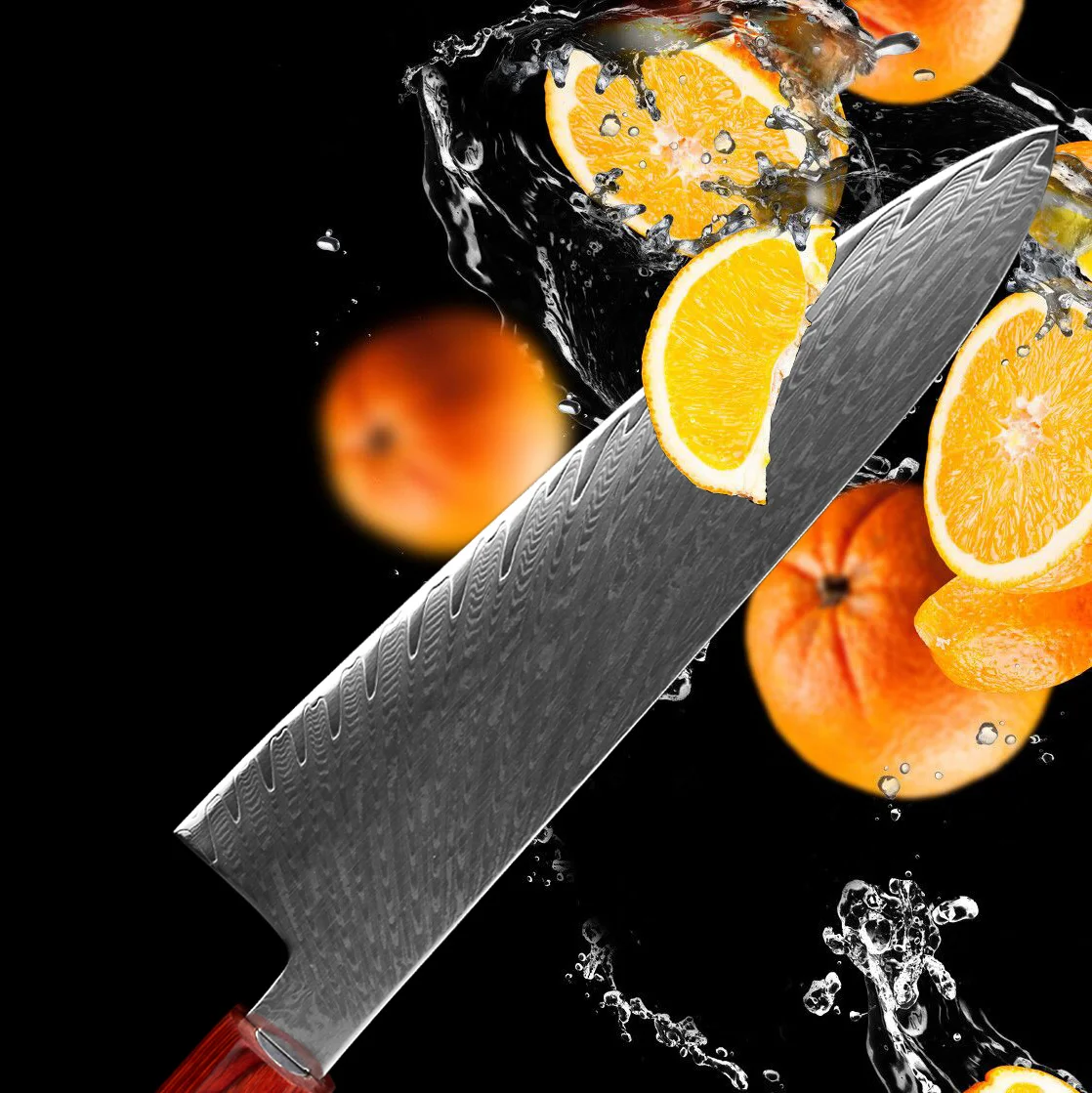 XITUO нож шеф-повара из дамасской стали с восьмиугольной ручкой японское лезвие vg10