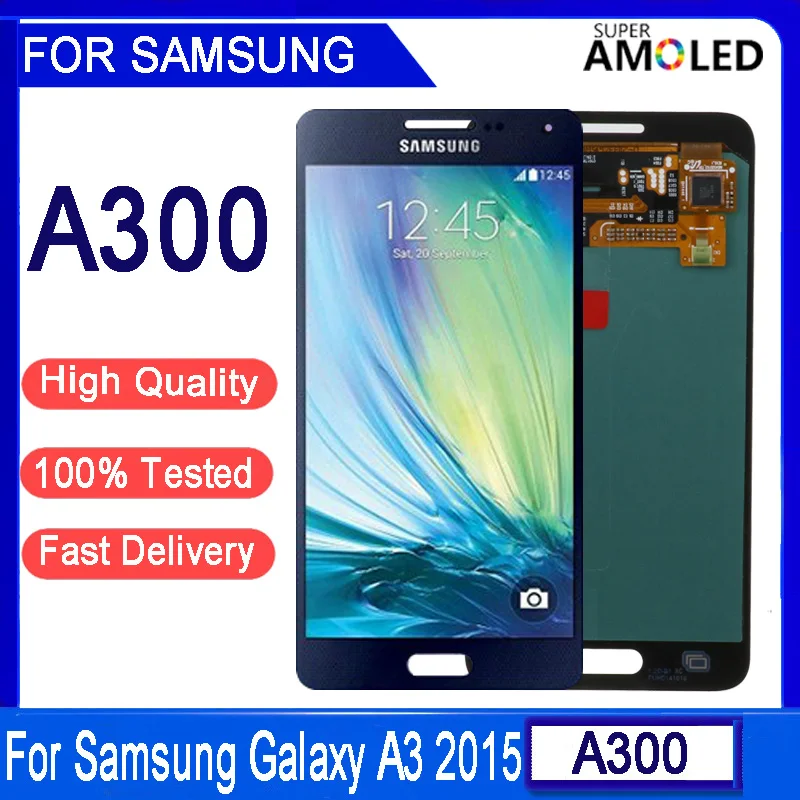 Оригинальный ЖК дисплей 4 5 дюйма AMOLED A300F для SAMSUNG Galaxy A3 2015 A300 A3000 A300H A300M сенсорный