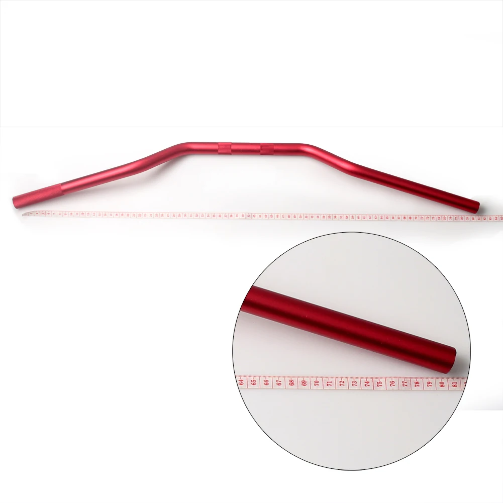 

Универсальный мотоциклетный руль для Honda, Yamaha, Kawasaki, Suzuki, длина 80 см, красный, 7/8 дюйма, 22 мм