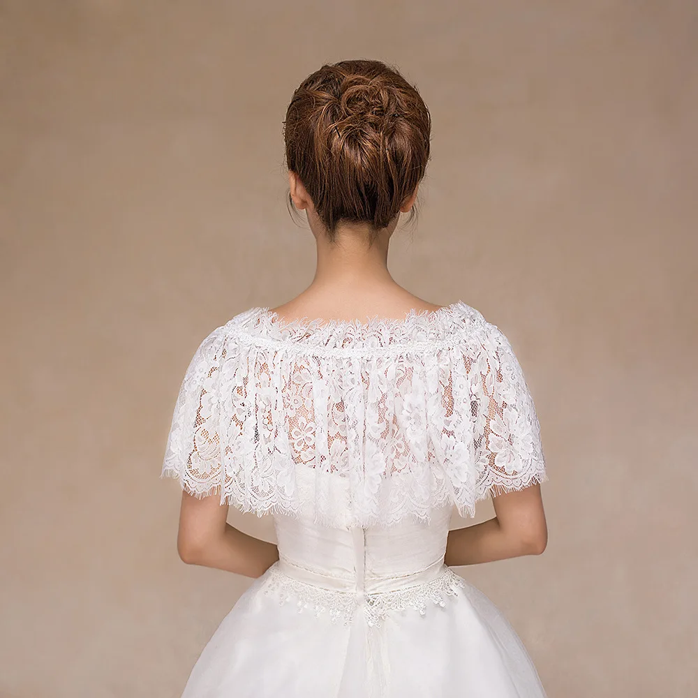 Женский кружевной пиджак-болеро Свадебный жакет цвета белой слоновой кости 2020 |