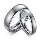 Высококачественные простые вольфрамовые кольца с бесплатной гравировкой имени для мужчин и женщин, Эксклюзивное свадебное кольцо для пар, оптовая продажа, модные ювелирные изделия