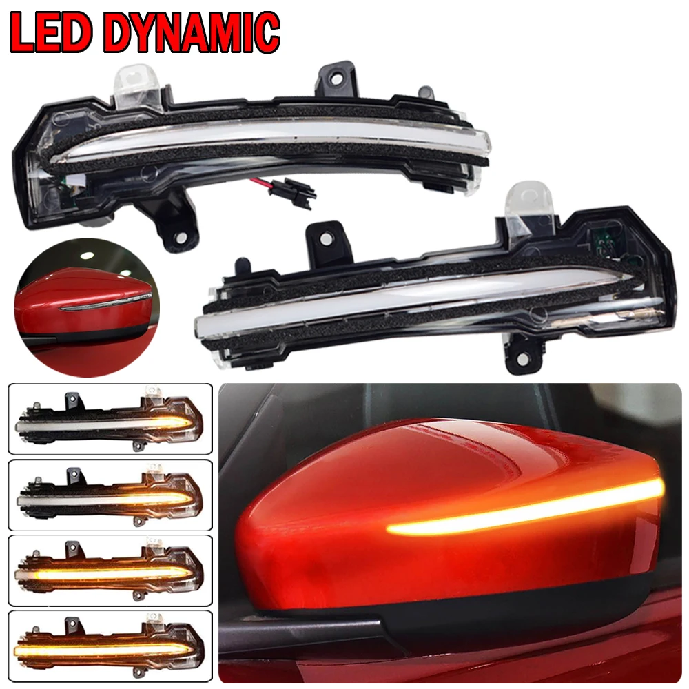 

LED Turn Signal Light Dynamic Side Wing Mirror Indicator Blinker For Nissan Kicks P15 Sylphy Note E12 2017 update e-power