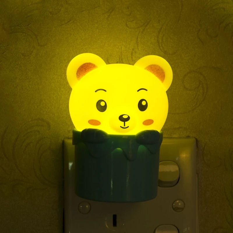 Штепсельная Вилка европейского стандарта светодиодный ночник переменный ток 220