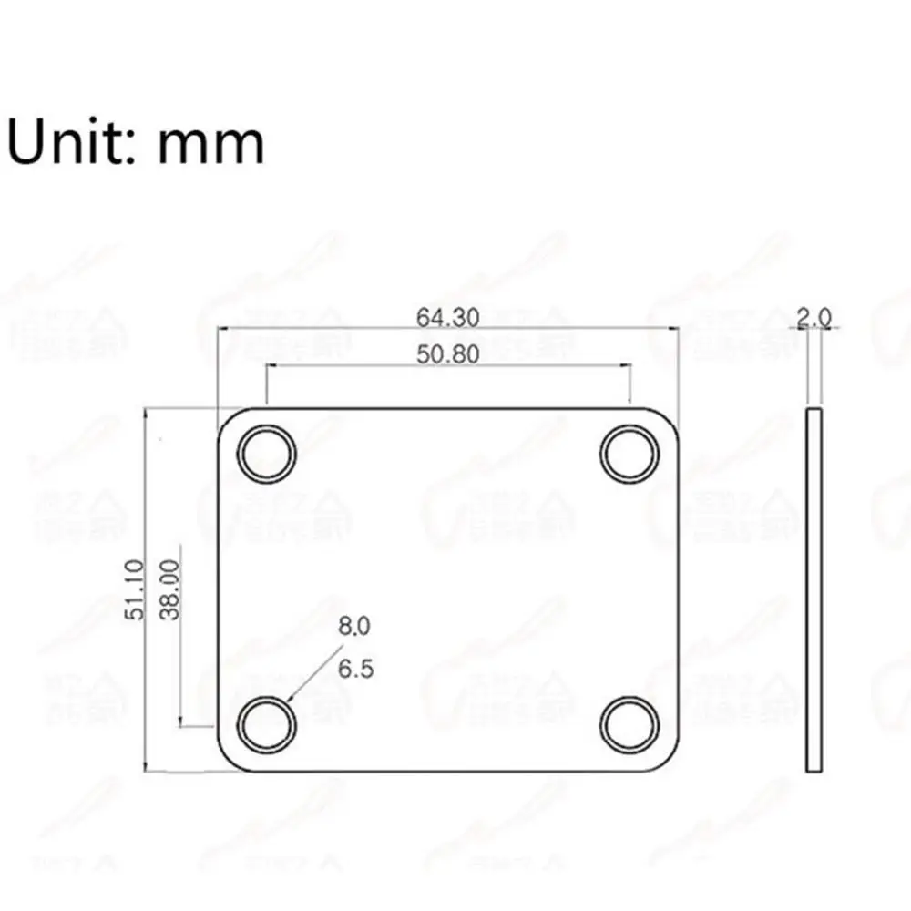 Электрическая гитара пластина для крепления грифа Fix Tele Telecaster шейный шарнир