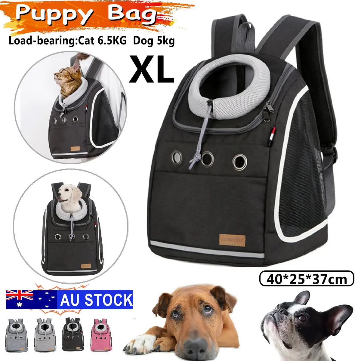 

Pet Dog Carrier Bag Carrier For Dogs Backpack Out Double Shoulder Portable Travel Backpack Dog Carrier Bag Mesh Breathable