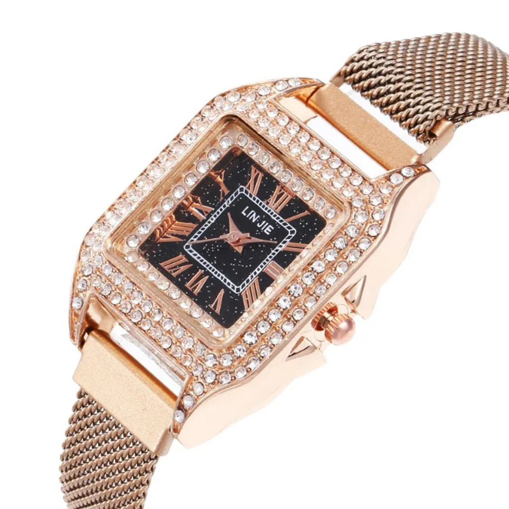 2020 модные часы для мужчин роскошный квадратный чехол с магнитной пряжкой