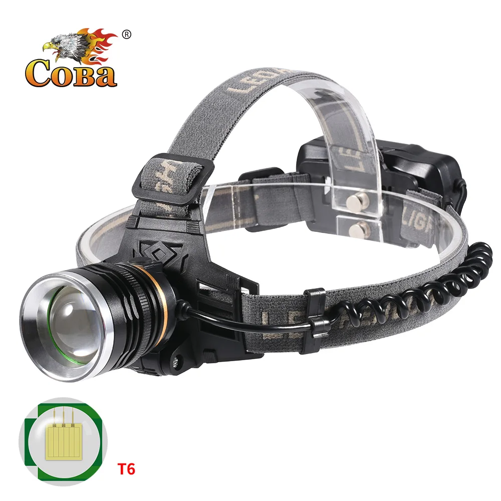 COBA светодиодный налобный фонарь 4 режима 3 лм водонепроницаемый usb перезаряжаемый