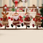 4 шт.компл. рождественские украшения, подарок, Санта-Клаус, снеговик, олень, медведь, рождественская елка, подвесная игрушка, украшения для кукол, для дома, новый год 2022